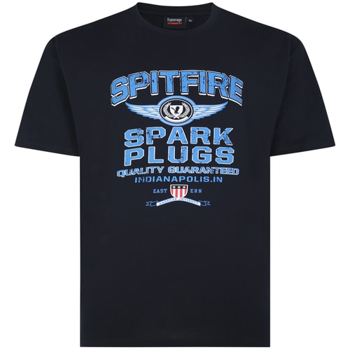 Espionage Spitfire Print T-Shirt Black